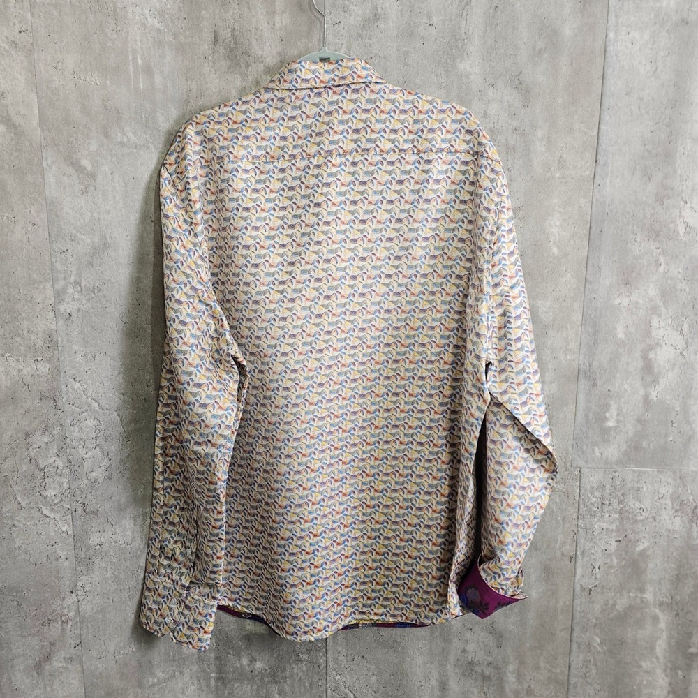 Robert Graham Tucan You Can Swarovski Button Silk Jacquard Shirt 3xl Limited Ed View 5